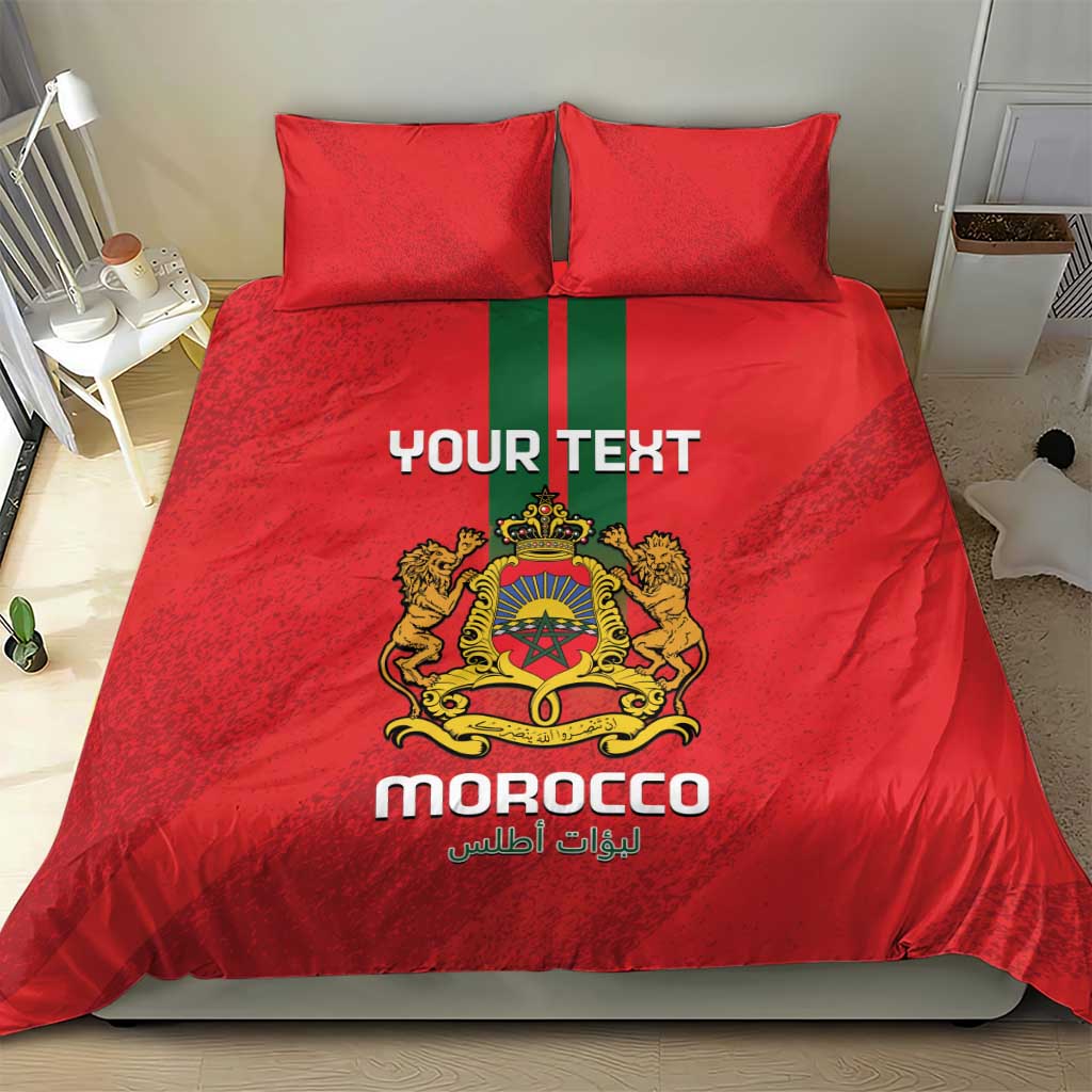 Custom Morocco Football Bedding Set Go Lionesses of Atlas LT14