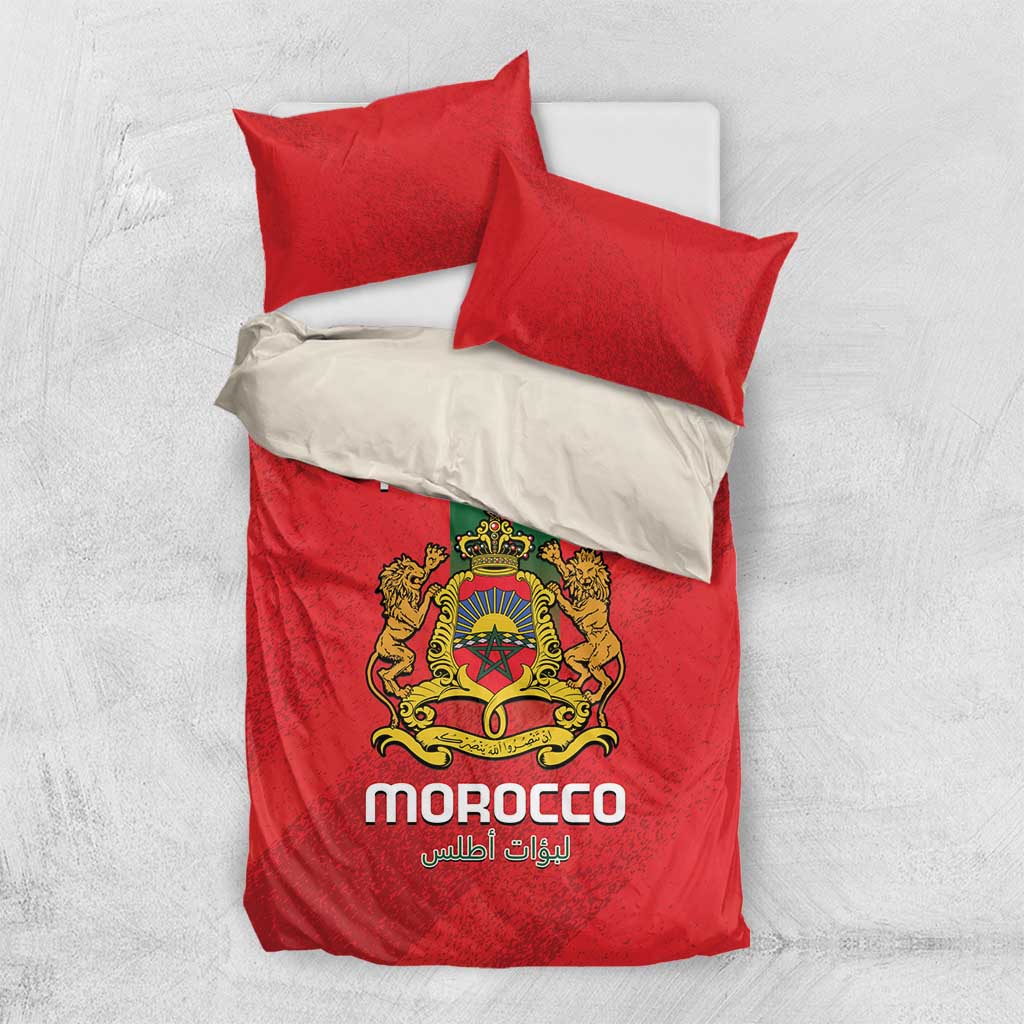 Custom Morocco Football Bedding Set Go Lionesses of Atlas LT14
