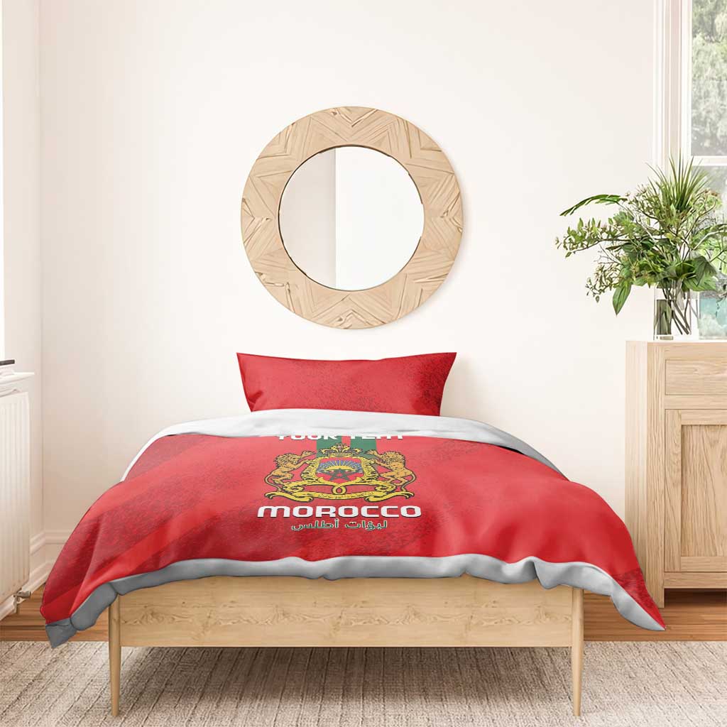 Custom Morocco Football Bedding Set Go Lionesses of Atlas LT14