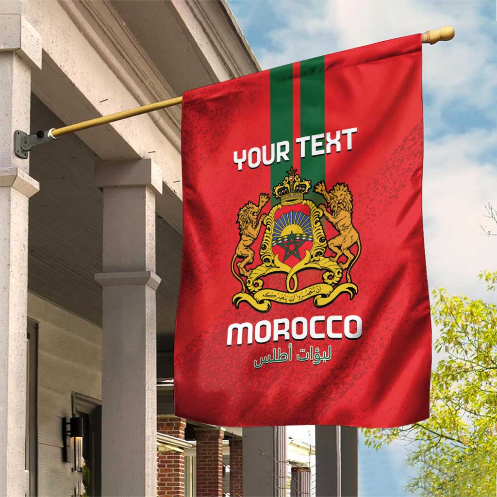 Custom Morocco Football Garden Flag Go Lionesses of Atlas LT14