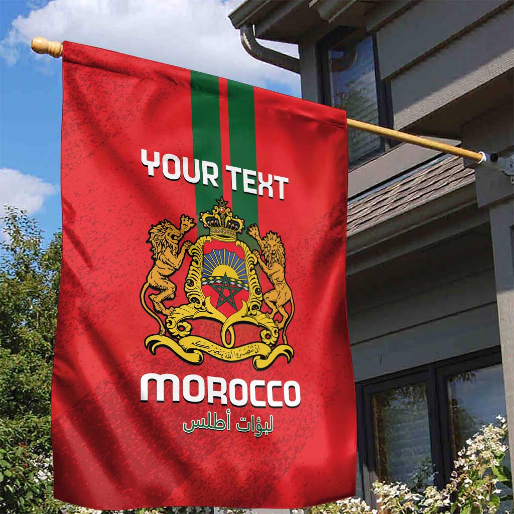 Custom Morocco Football Garden Flag Go Lionesses of Atlas LT14