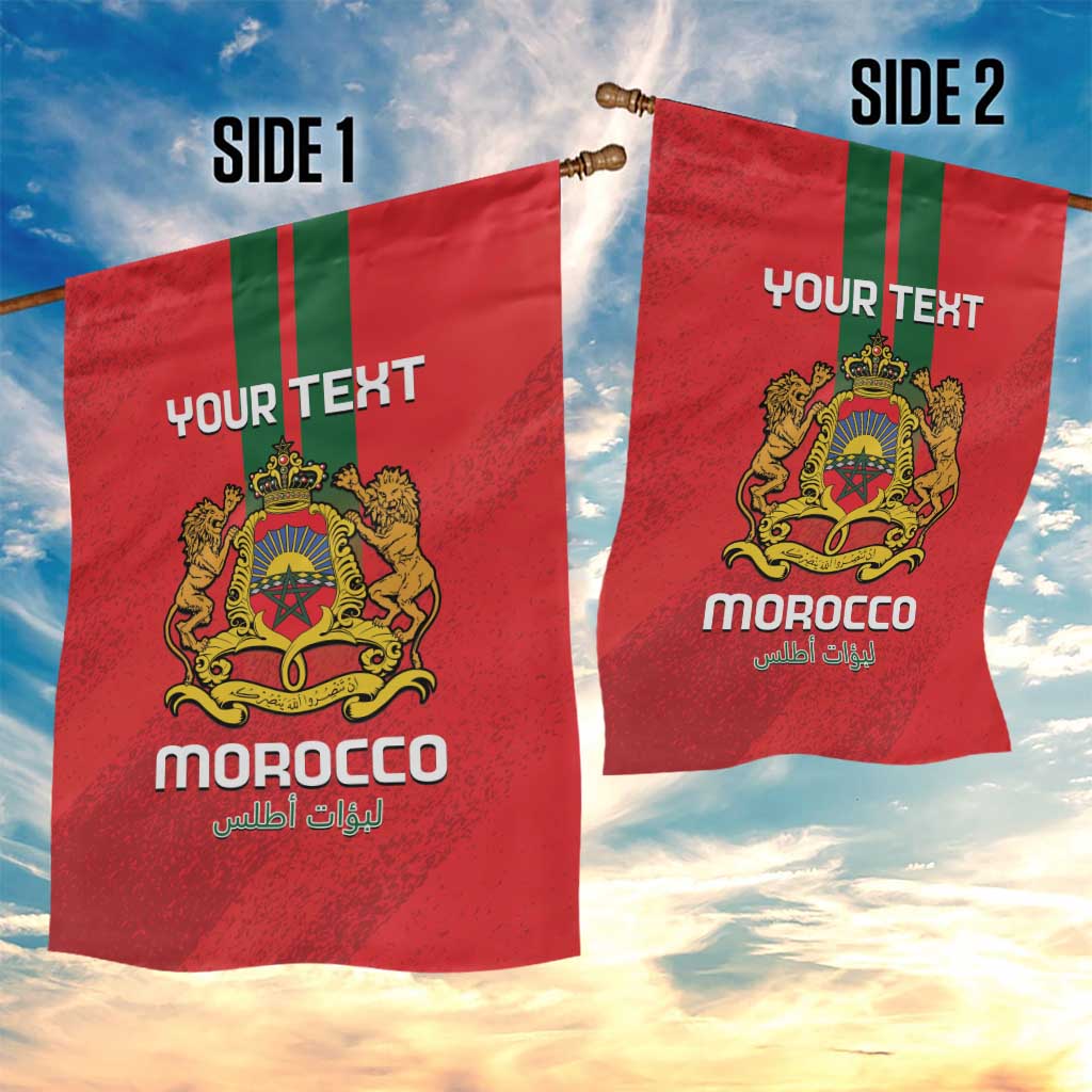 Custom Morocco Football Garden Flag Go Lionesses of Atlas LT14