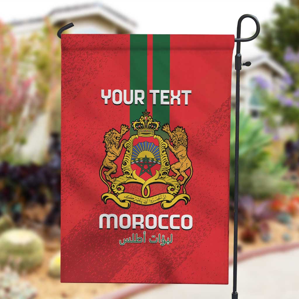 Custom Morocco Football Garden Flag Go Lionesses of Atlas LT14