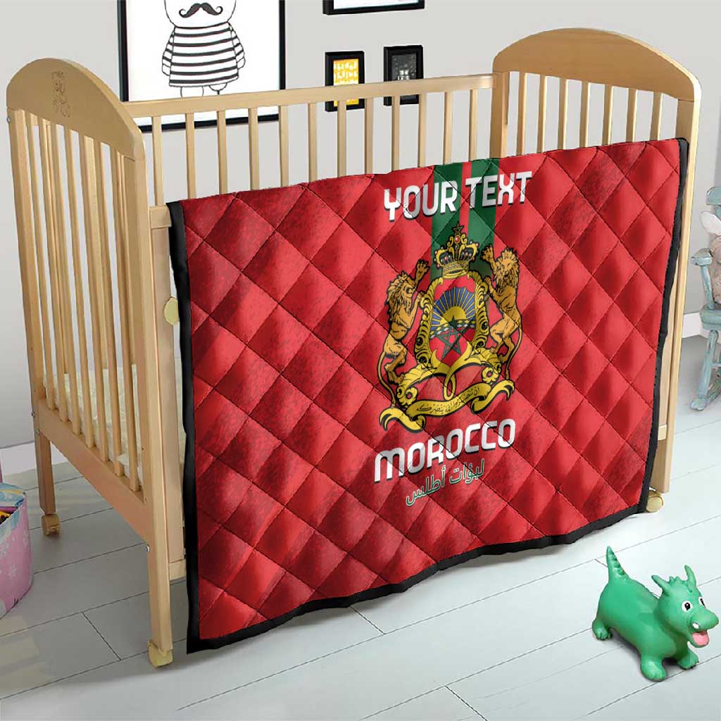 Custom Morocco Football Quilt Go Lionesses of Atlas LT14
