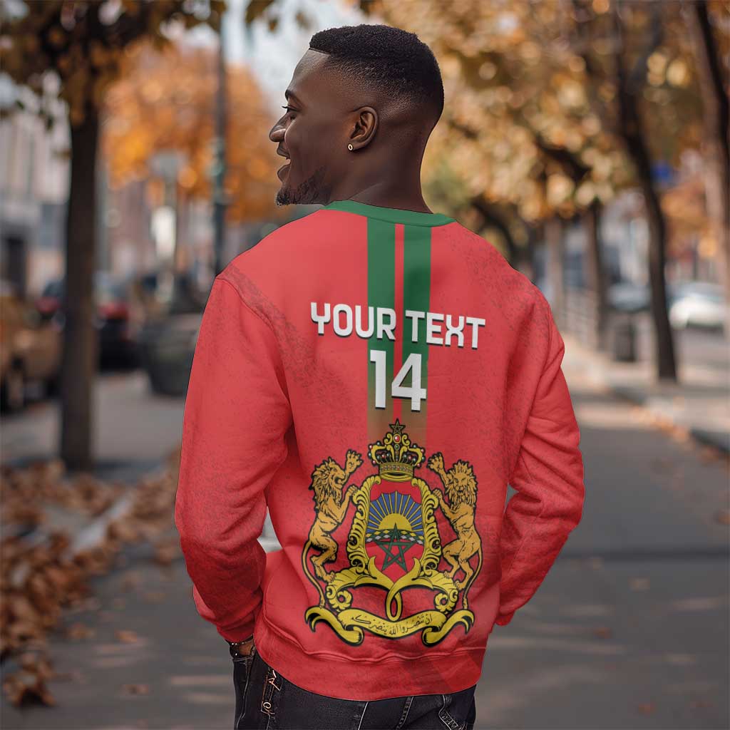 Custom Morocco Football Sweatshirt Go Lionesses of Atlas LT14