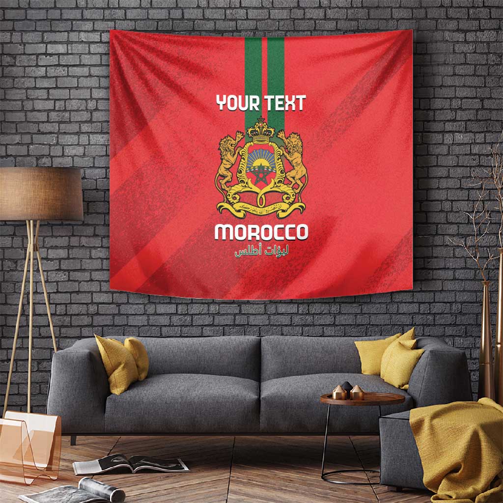 Custom Morocco Football Tapestry Go Lionesses of Atlas LT14