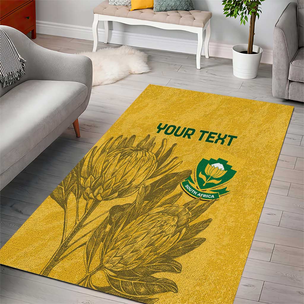 Custom South Africa Soccer Area Rug Go Banyana Banyana Proteas LT14