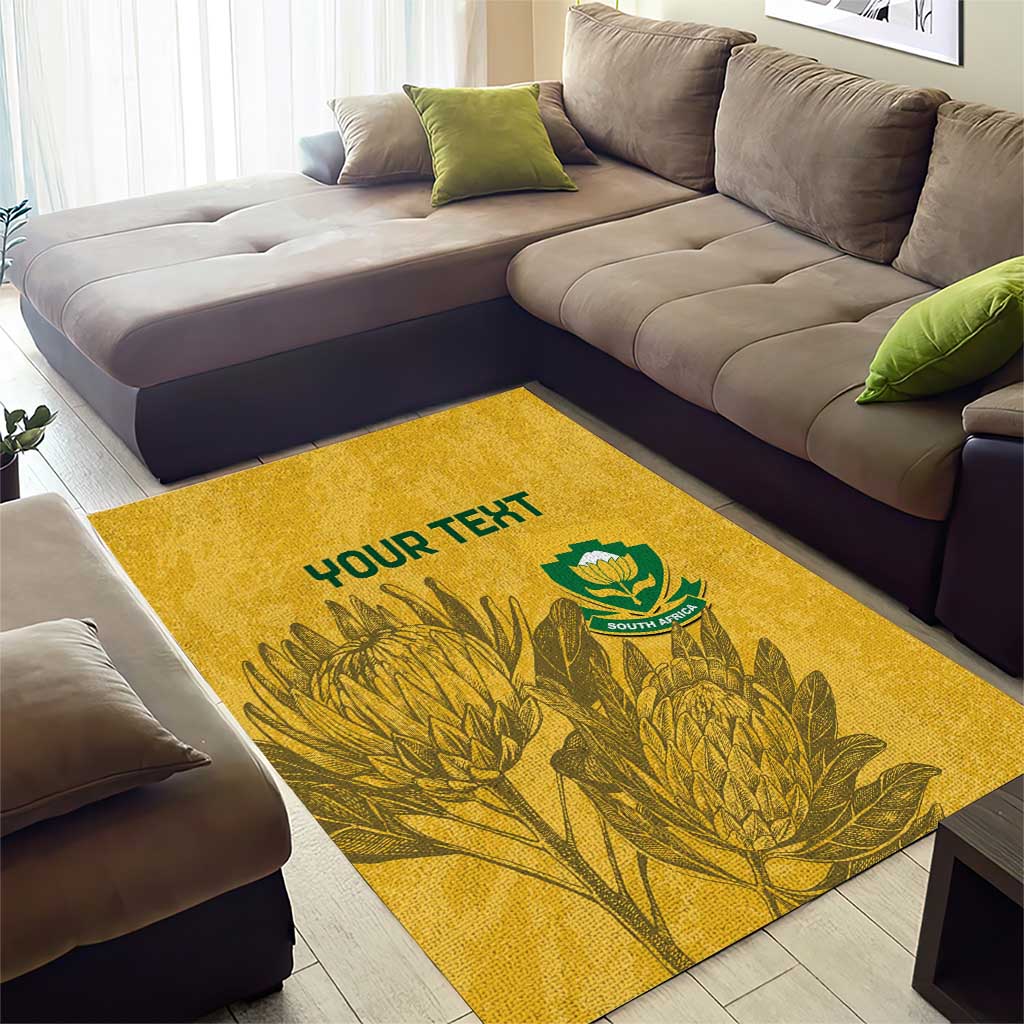 Custom South Africa Soccer Area Rug Go Banyana Banyana Proteas LT14