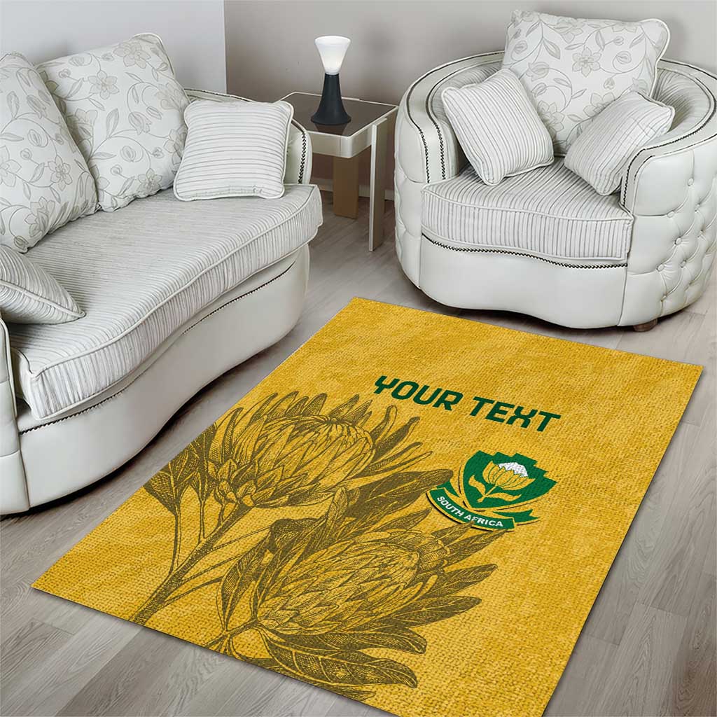 Custom South Africa Soccer Area Rug Go Banyana Banyana Proteas LT14