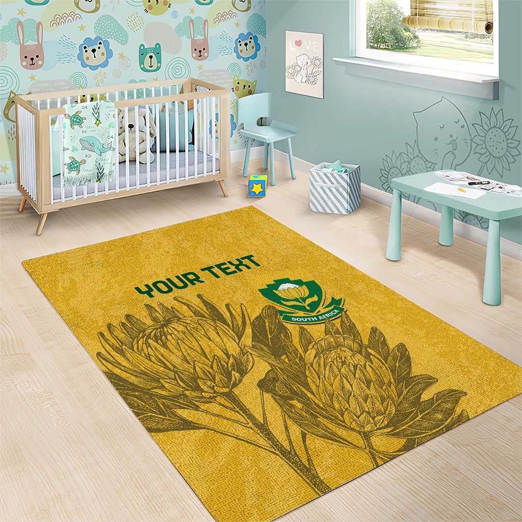 Custom South Africa Soccer Area Rug Go Banyana Banyana Proteas LT14