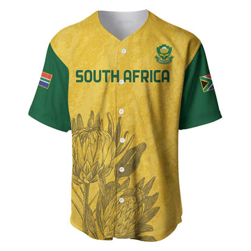 Custom South Africa Soccer Baseball Jersey Go Banyana Banyana Proteas LT14