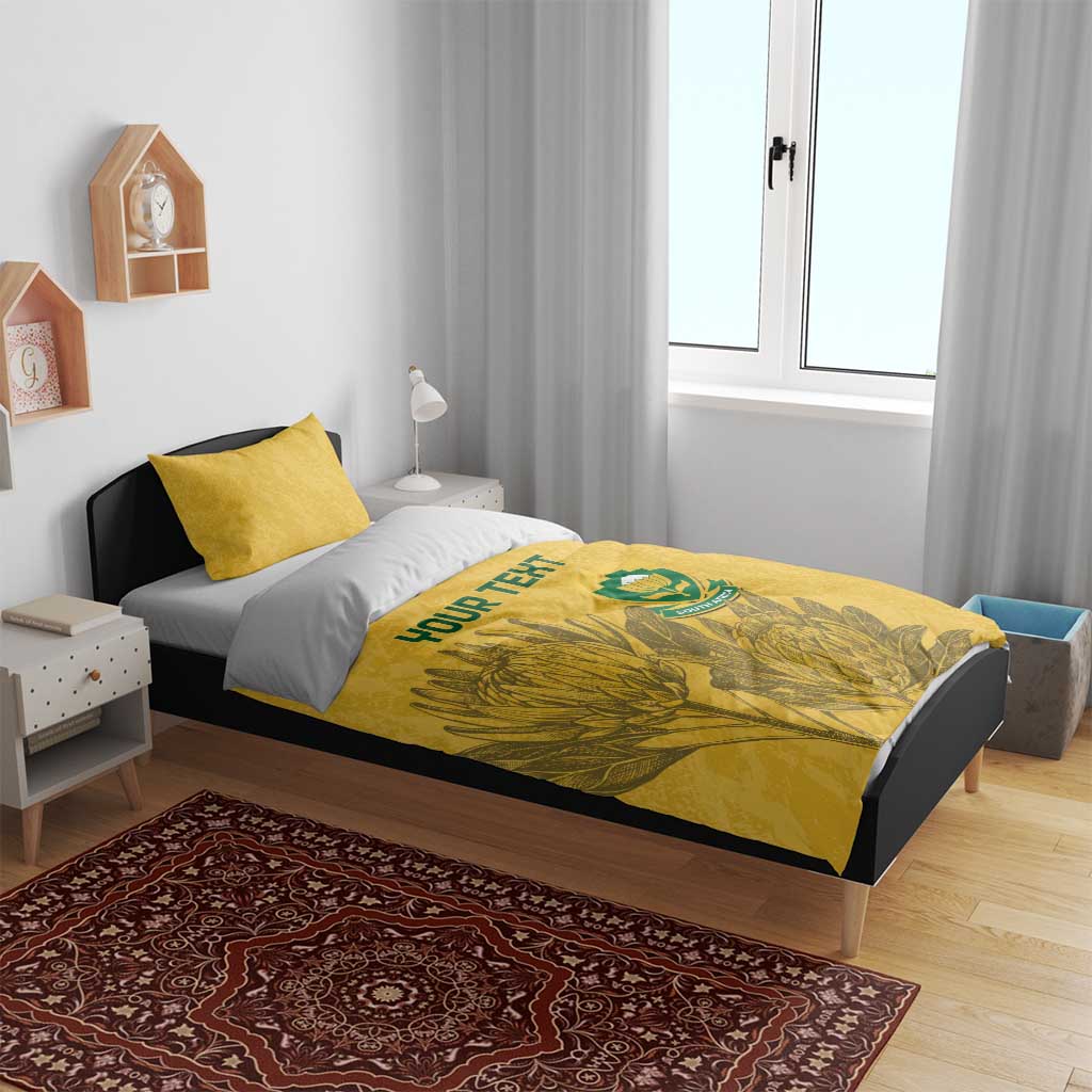 Custom South Africa Soccer Bedding Set Go Banyana Banyana Proteas LT14