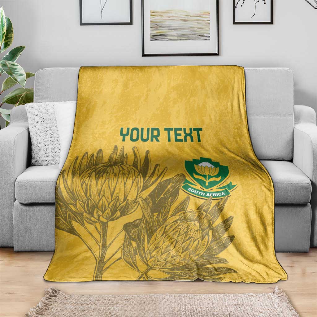 Custom South Africa Soccer Blanket Go Banyana Banyana Proteas LT14