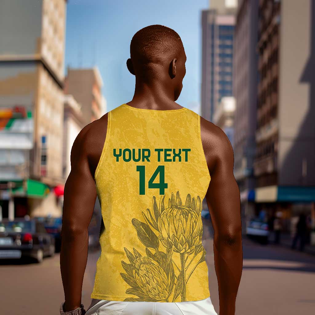 Custom South Africa Soccer Men Tank Top Go Banyana Banyana Proteas LT14