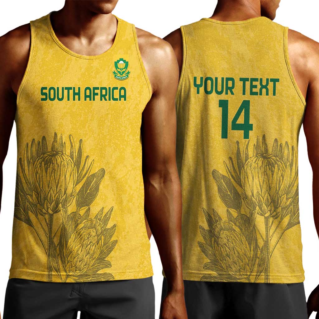 Custom South Africa Soccer Men Tank Top Go Banyana Banyana Proteas LT14