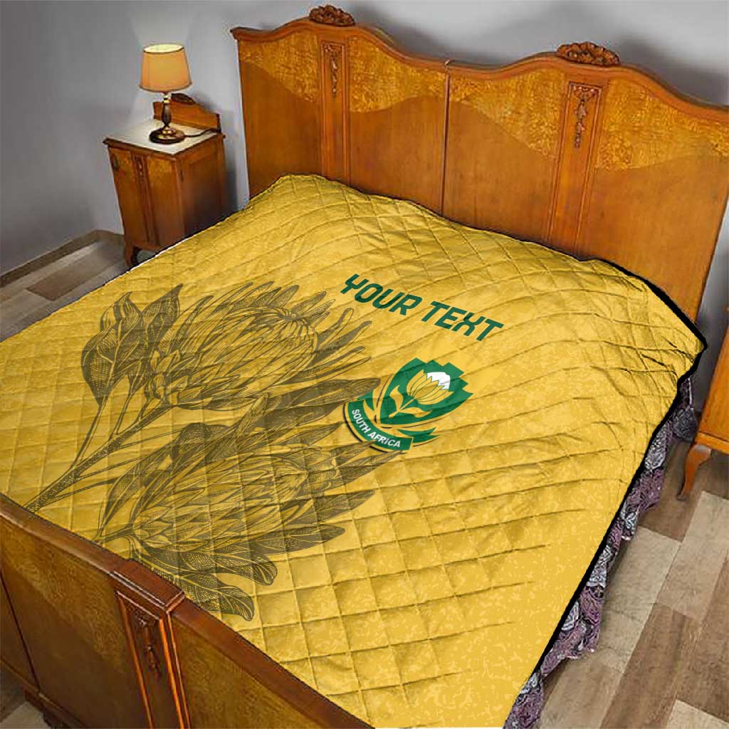 Custom South Africa Soccer Quilt Go Banyana Banyana Proteas LT14