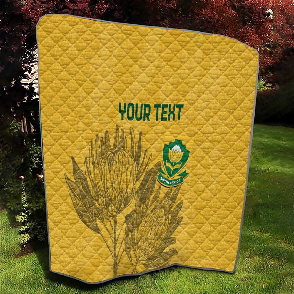 Custom South Africa Soccer Quilt Go Banyana Banyana Proteas LT14