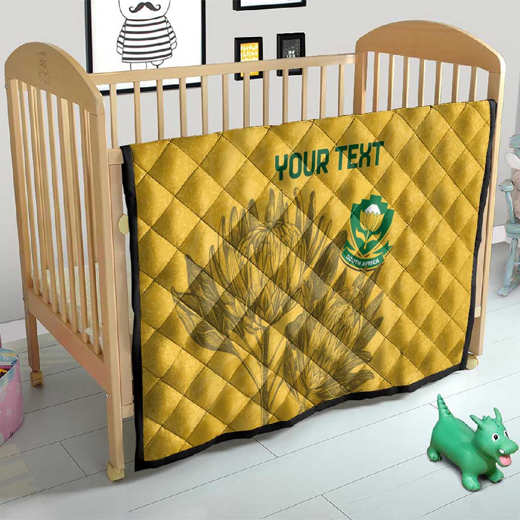 Custom South Africa Soccer Quilt Go Banyana Banyana Proteas LT14