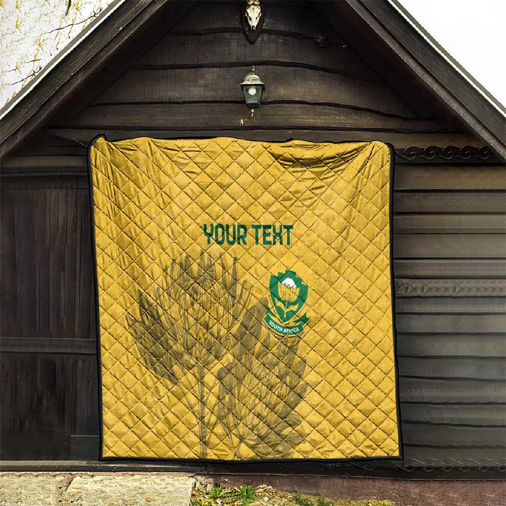 Custom South Africa Soccer Quilt Go Banyana Banyana Proteas LT14