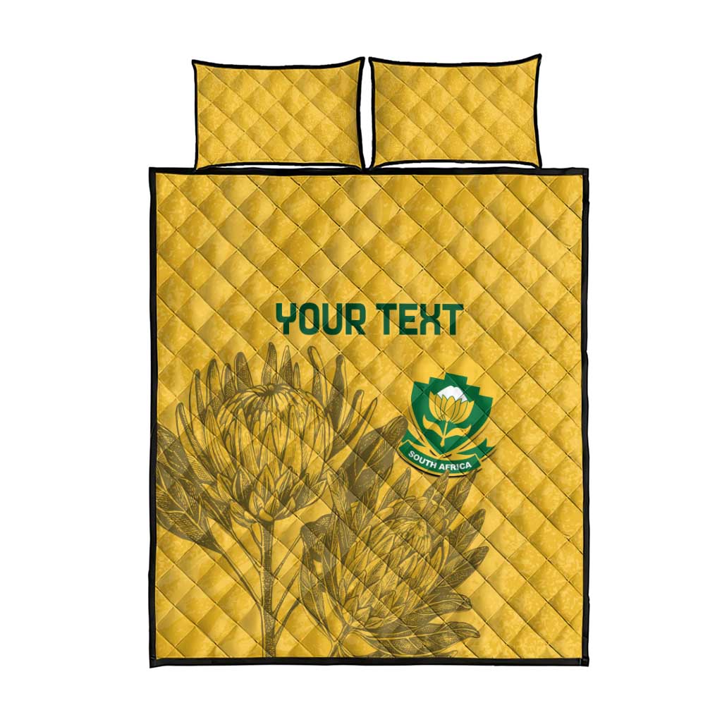 Custom South Africa Soccer Quilt Bed Set Go Banyana Banyana Proteas LT14