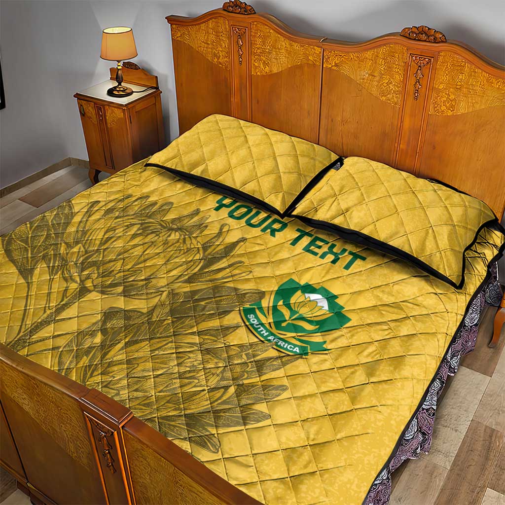 Custom South Africa Soccer Quilt Bed Set Go Banyana Banyana Proteas LT14