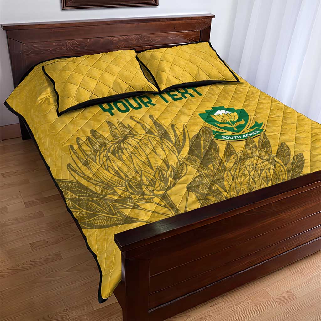 Custom South Africa Soccer Quilt Bed Set Go Banyana Banyana Proteas LT14