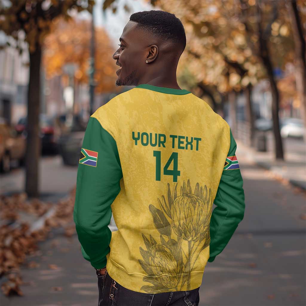 Custom South Africa Soccer Sweatshirt Go Banyana Banyana Proteas LT14