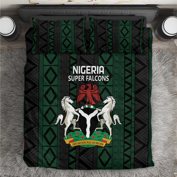 Nigeria Football Bedding Set Go Super Falcons African Pattern LT14