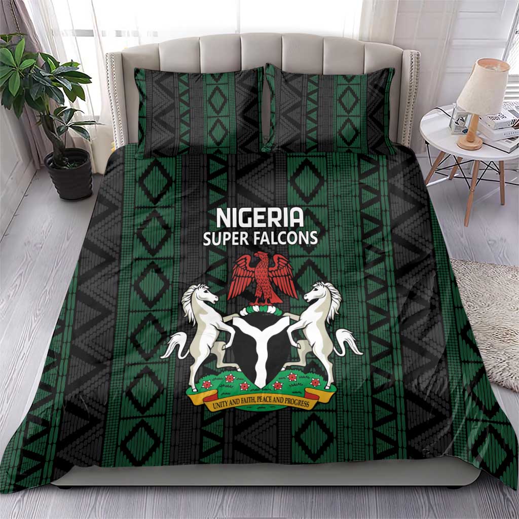 Nigeria Football Bedding Set Go Super Falcons African Pattern LT14