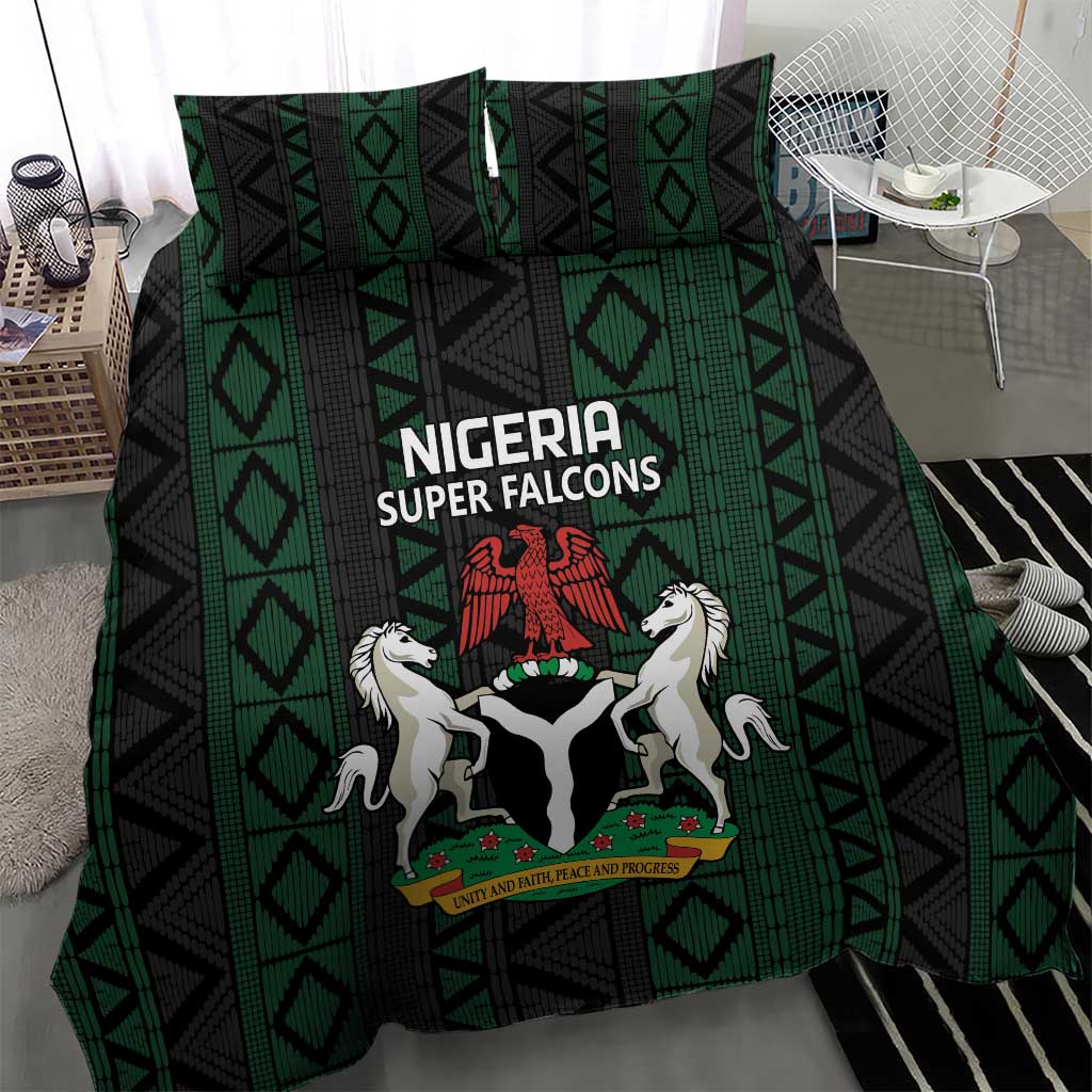 Nigeria Football Bedding Set Go Super Falcons African Pattern LT14