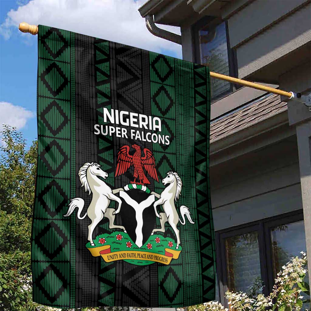 Nigeria Football Garden Flag Go Super Falcons African Pattern LT14