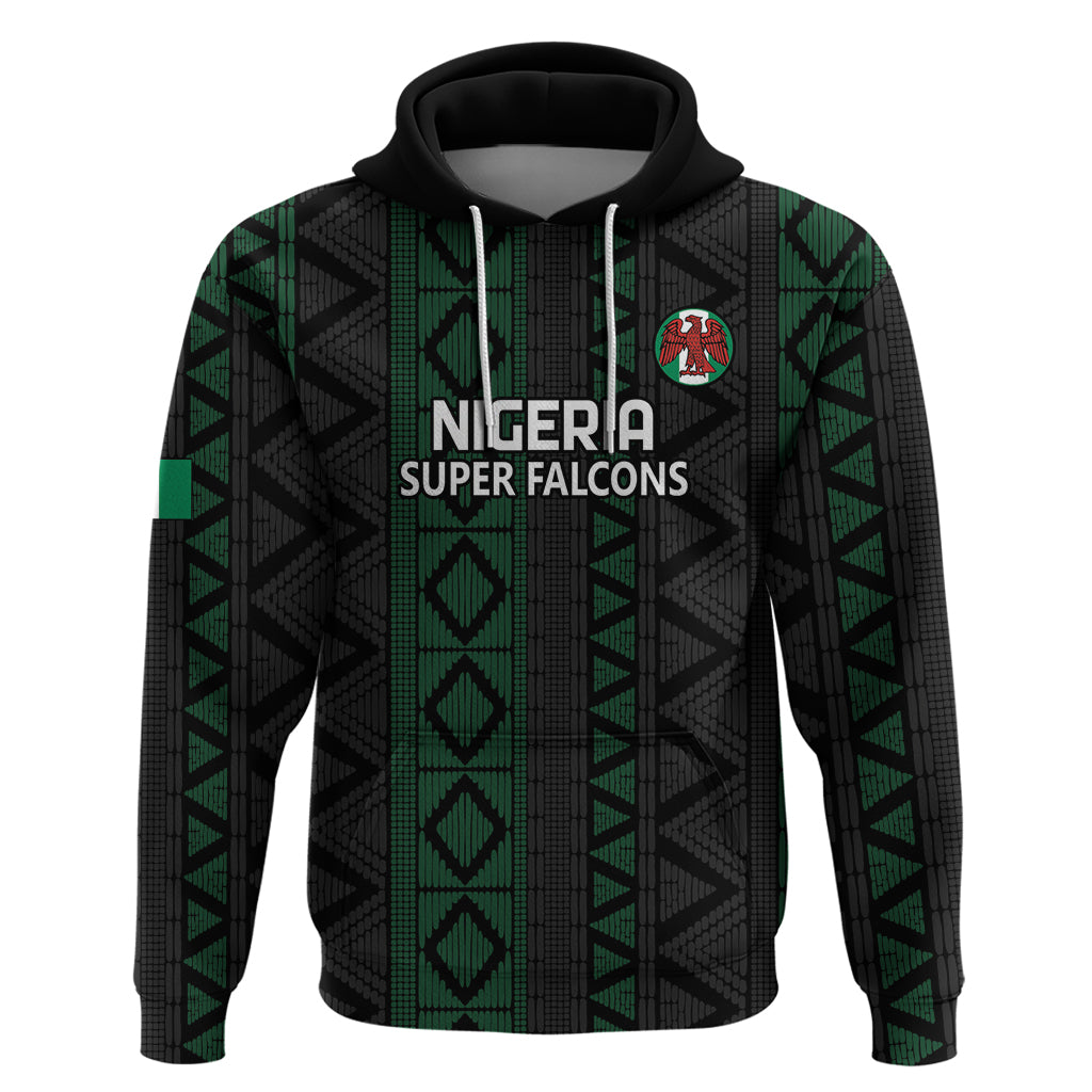 Custom Nigeria Football Hoodie Go Super Falcons African Pattern LT14