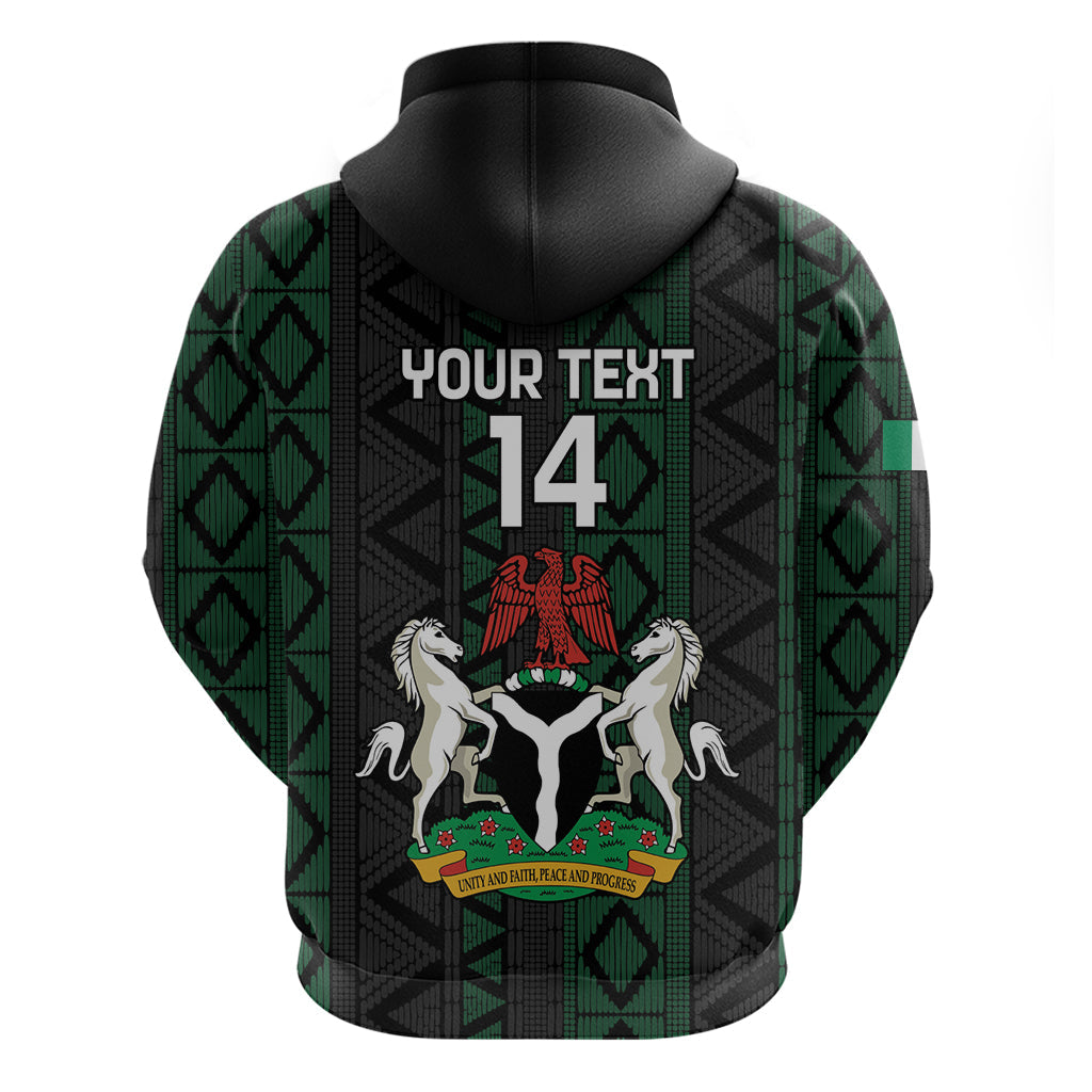 Custom Nigeria Football Hoodie Go Super Falcons African Pattern LT14