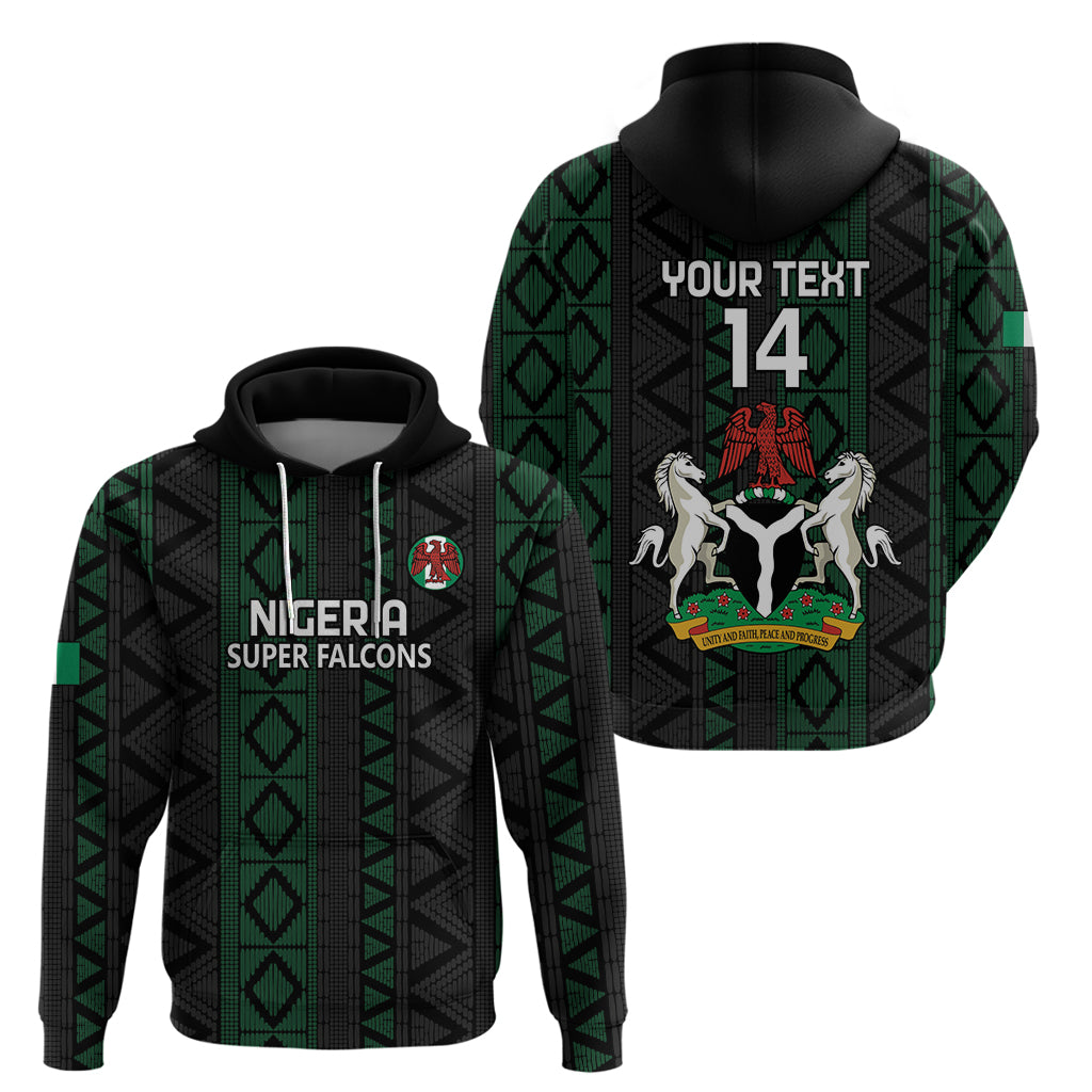 Custom Nigeria Football Hoodie Go Super Falcons African Pattern LT14