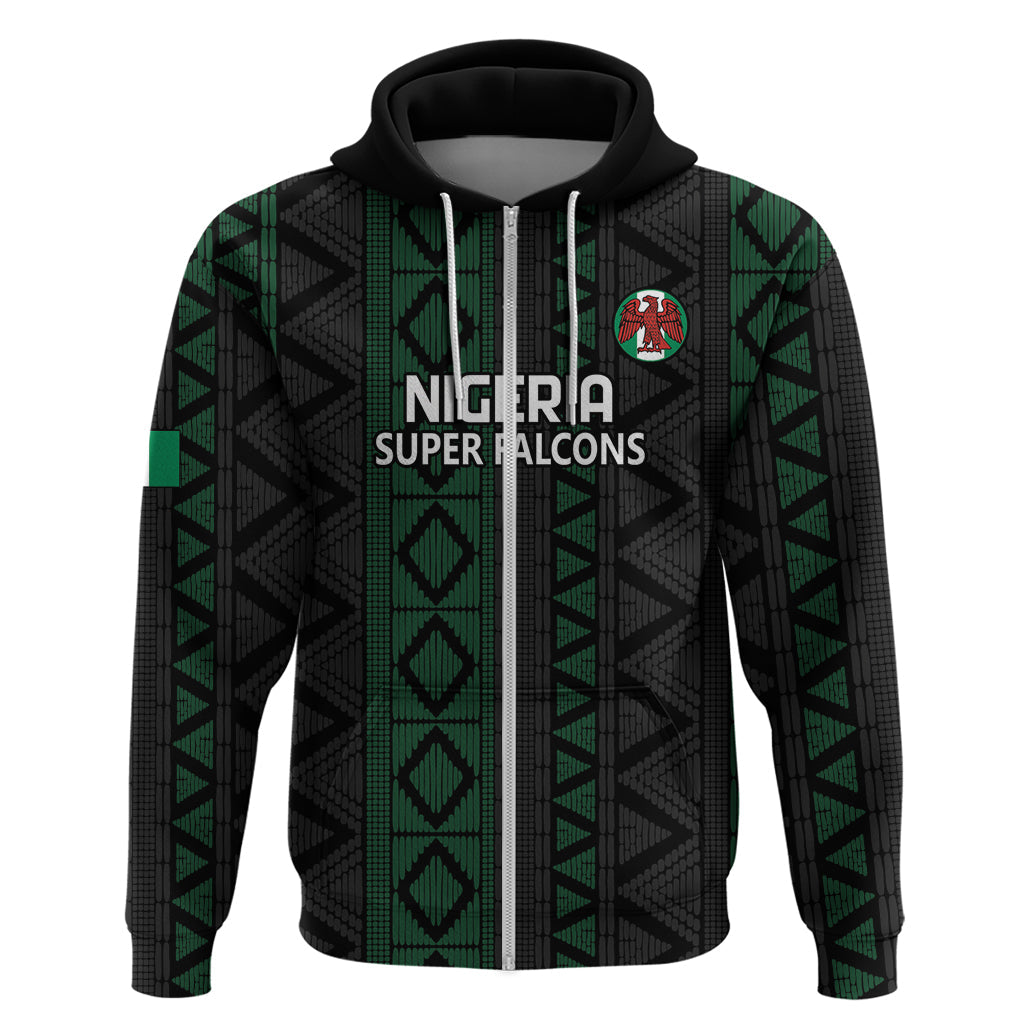 Custom Nigeria Football Hoodie Go Super Falcons African Pattern LT14
