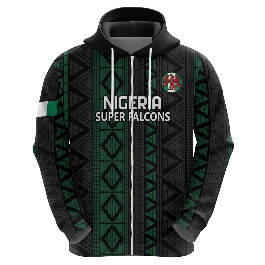 Custom Nigeria Football Hoodie Go Super Falcons African Pattern LT14