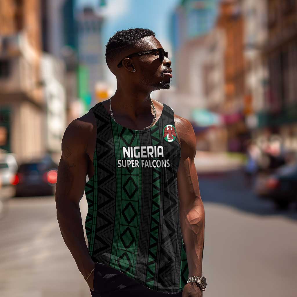 Custom Nigeria Football Men Tank Top Go Super Falcons African Pattern LT14
