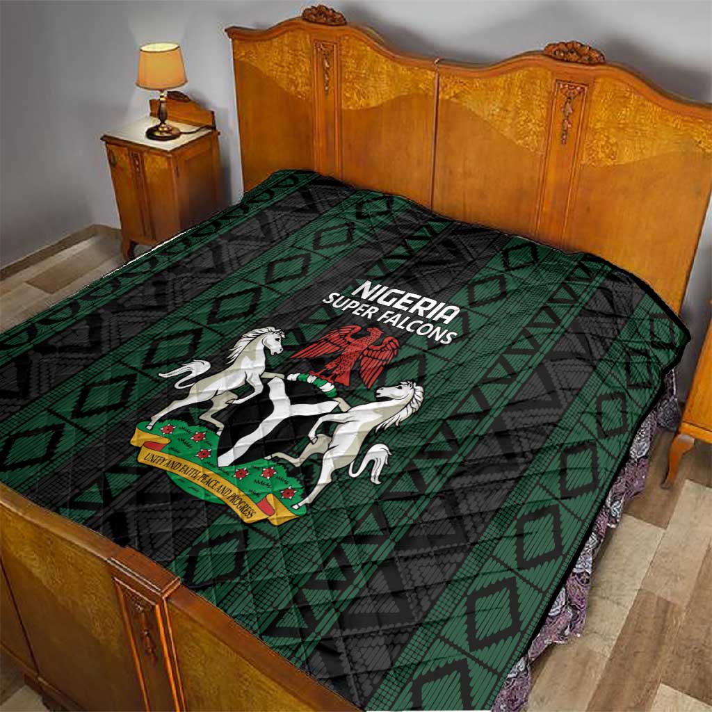 Nigeria Football Quilt Go Super Falcons African Pattern LT14