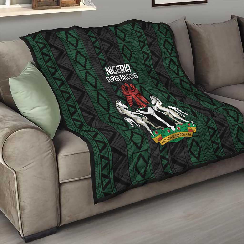 Nigeria Football Quilt Go Super Falcons African Pattern LT14