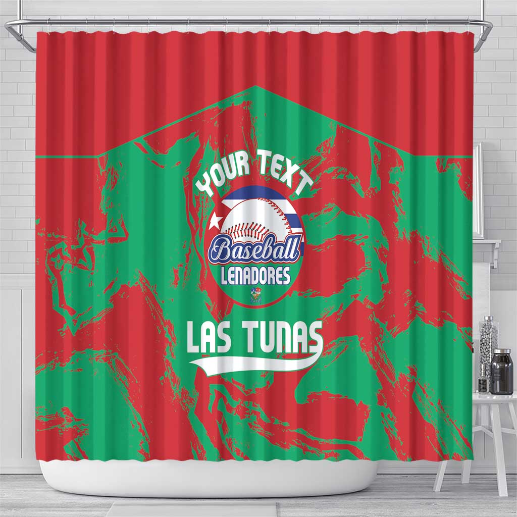 La Tunas 2025 Baseball Custom Shower Curtain Cuba Go Champions LT14