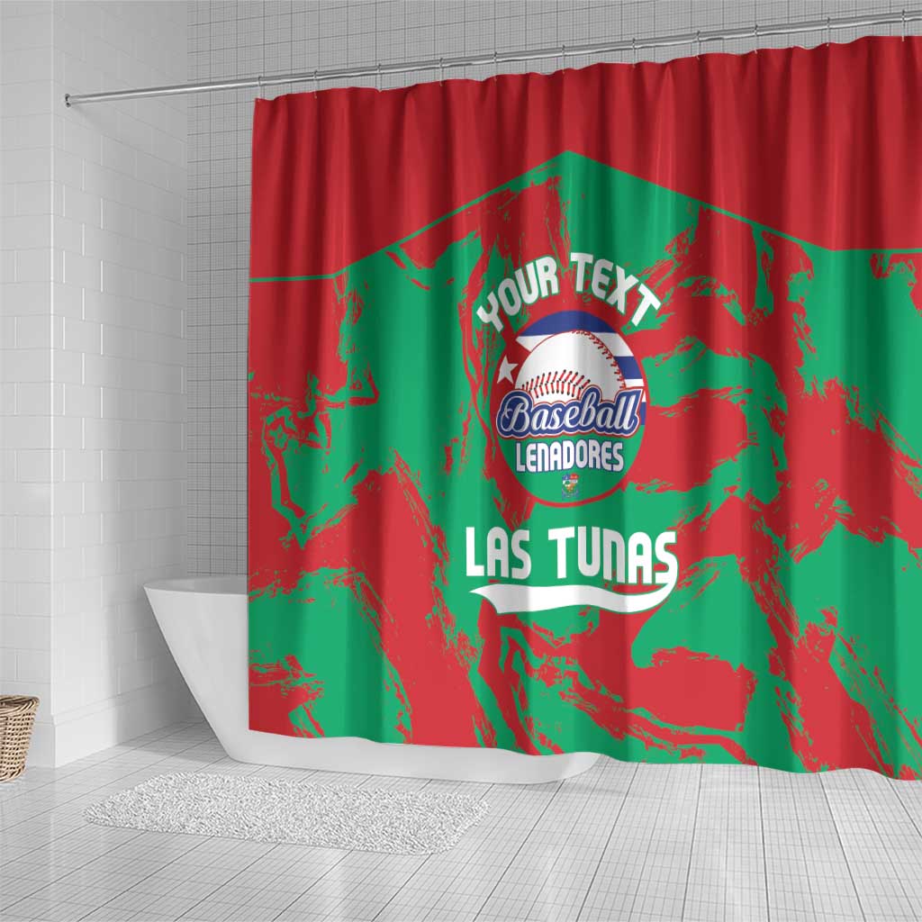 La Tunas 2025 Baseball Custom Shower Curtain Cuba Go Champions LT14