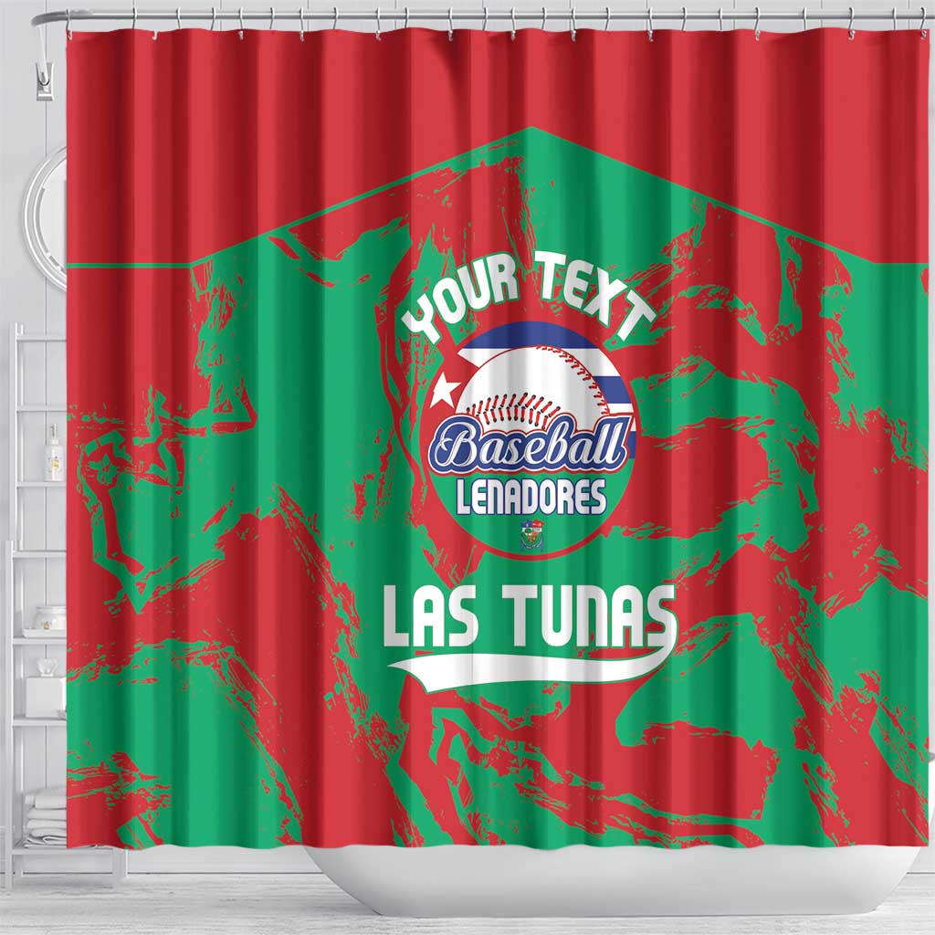 La Tunas 2025 Baseball Custom Shower Curtain Cuba Go Champions LT14