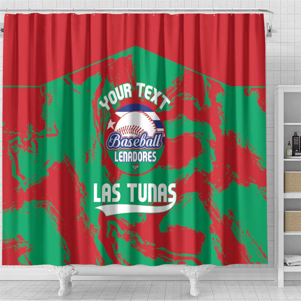 La Tunas 2025 Baseball Custom Shower Curtain Cuba Go Champions LT14