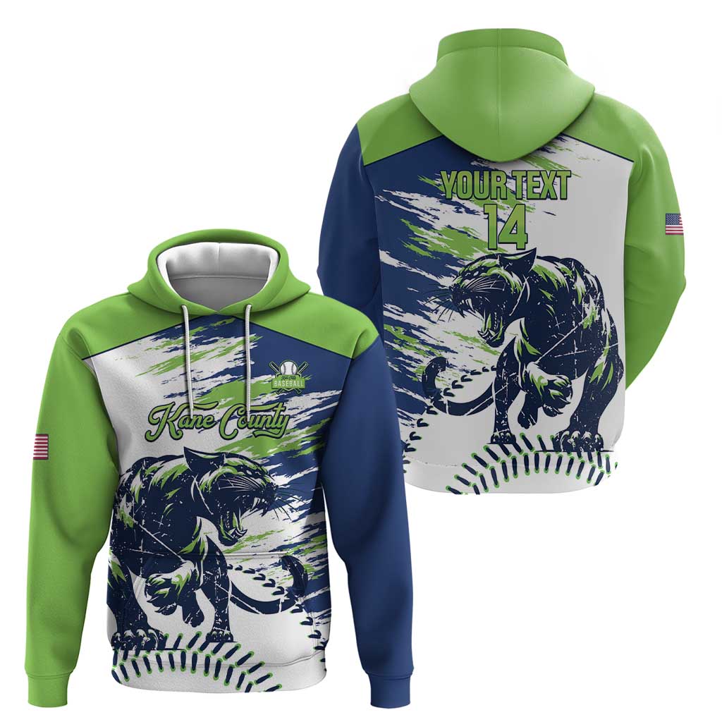 Kane County 2025 Baseball Custom Hoodie Come On Cougar LT14