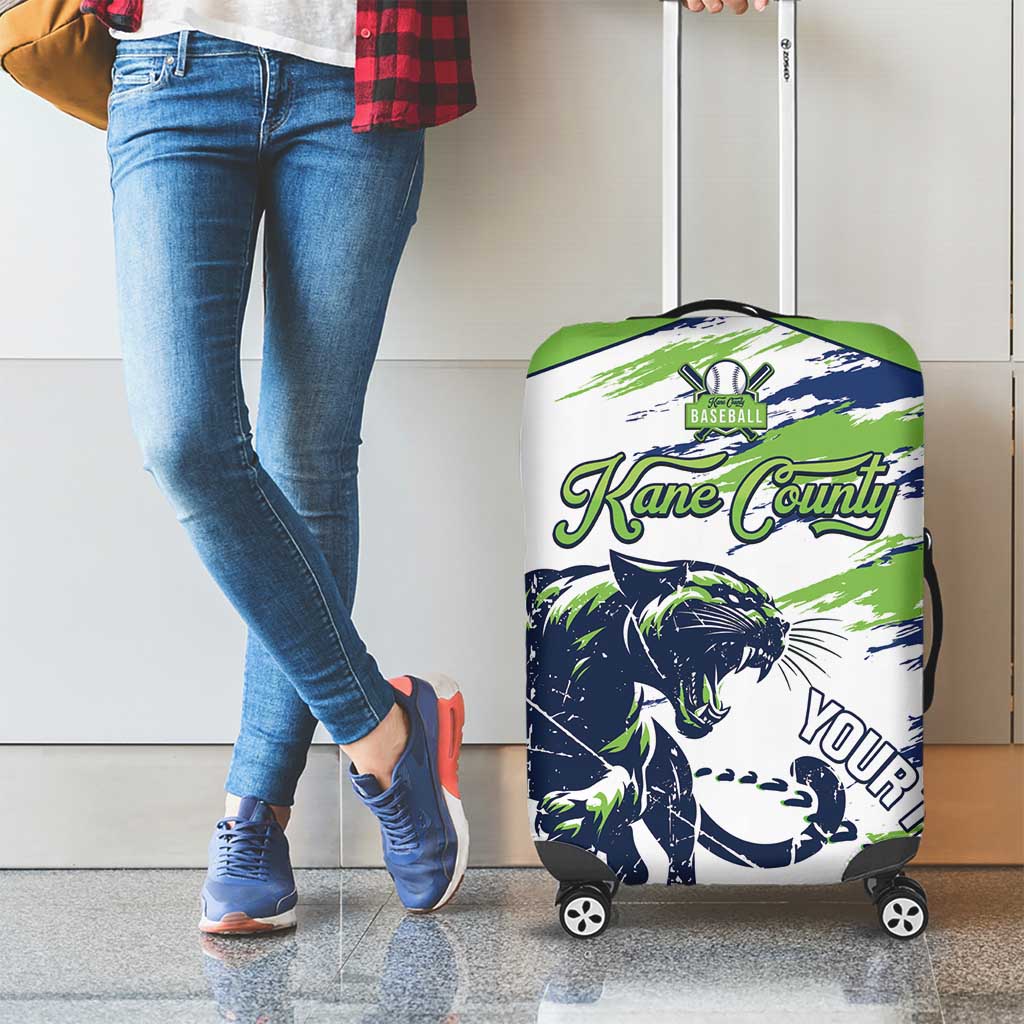 Kane County 2025 Baseball Custom Luggage Cover Come On Cougar LT14