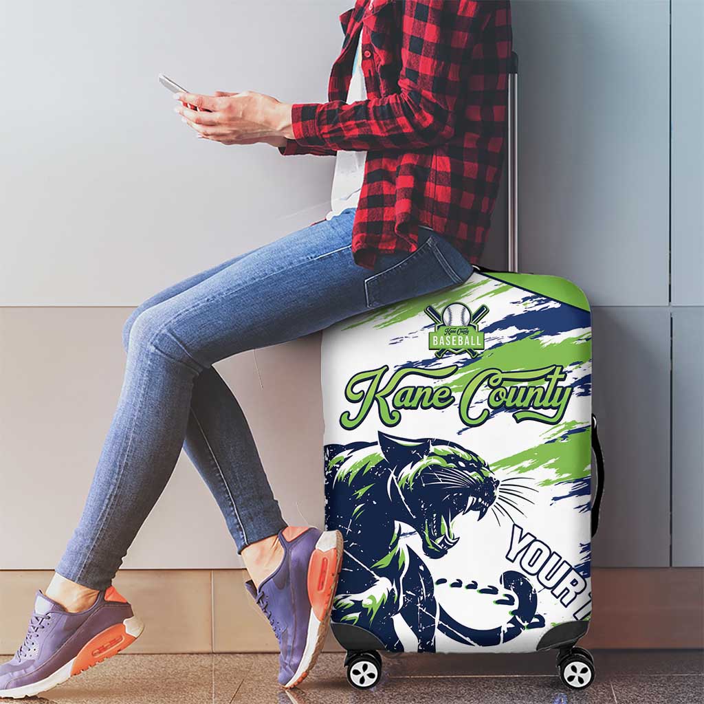 Kane County 2025 Baseball Custom Luggage Cover Come On Cougar LT14