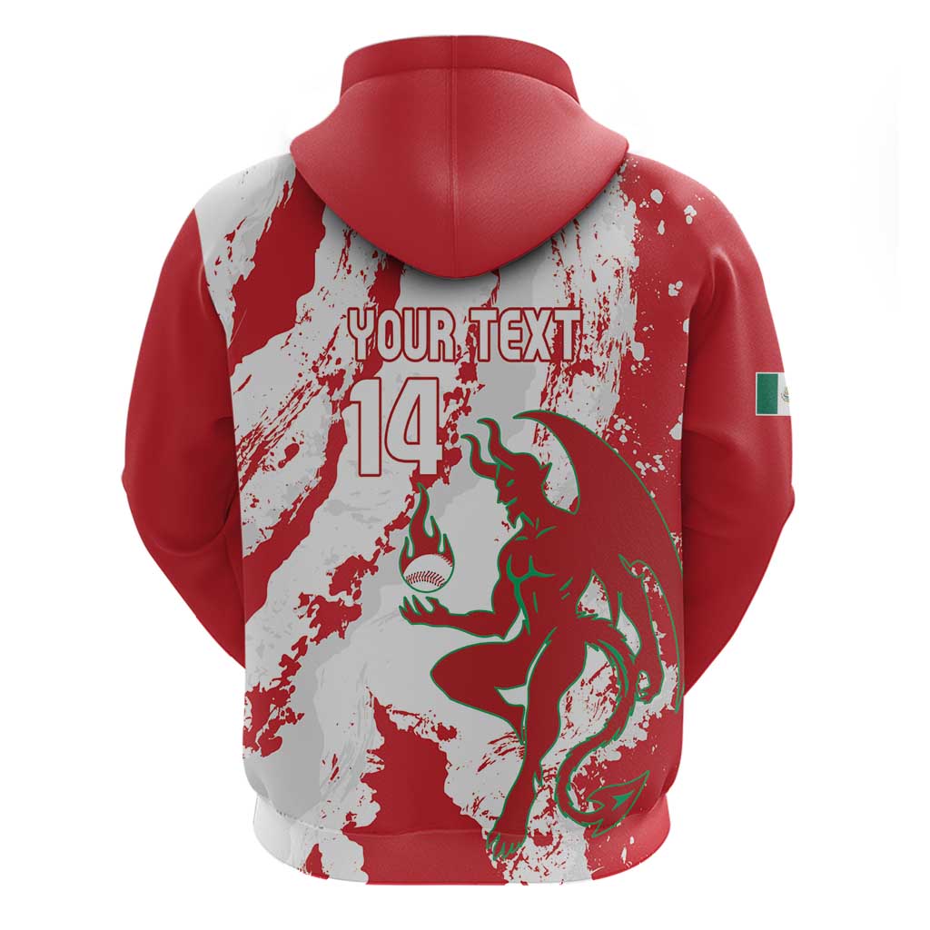 Diablos Rojos 2025 Baseball Custom Hoodie Come On Mexico LT14