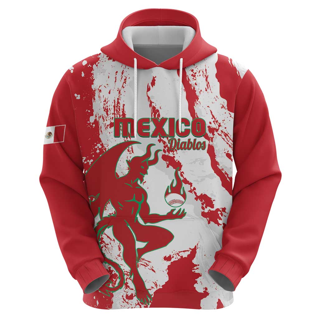 Diablos Rojos 2025 Baseball Custom Hoodie Come On Mexico LT14