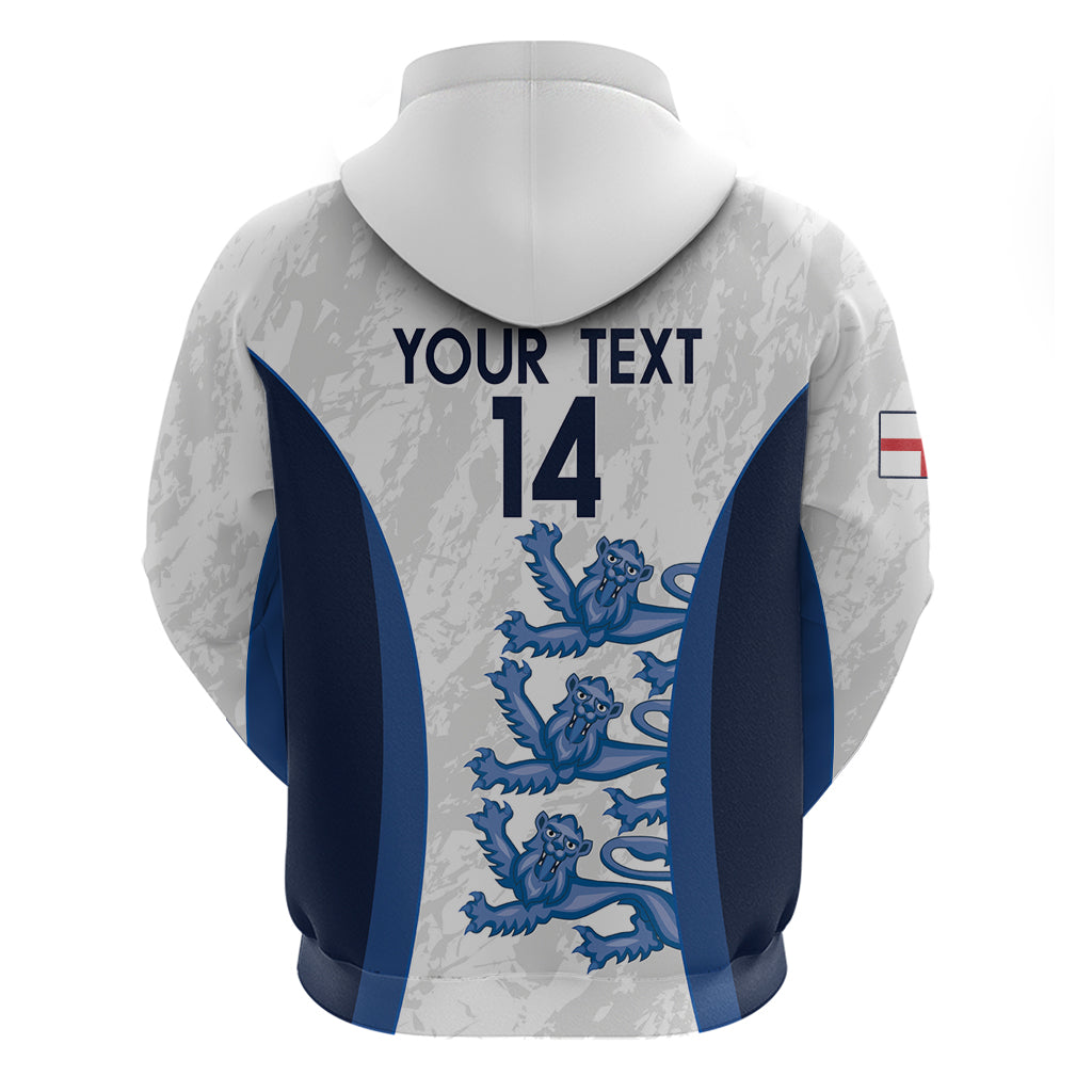 Custom England Football Hoodie 2024 Go Champions Three Lions LT14