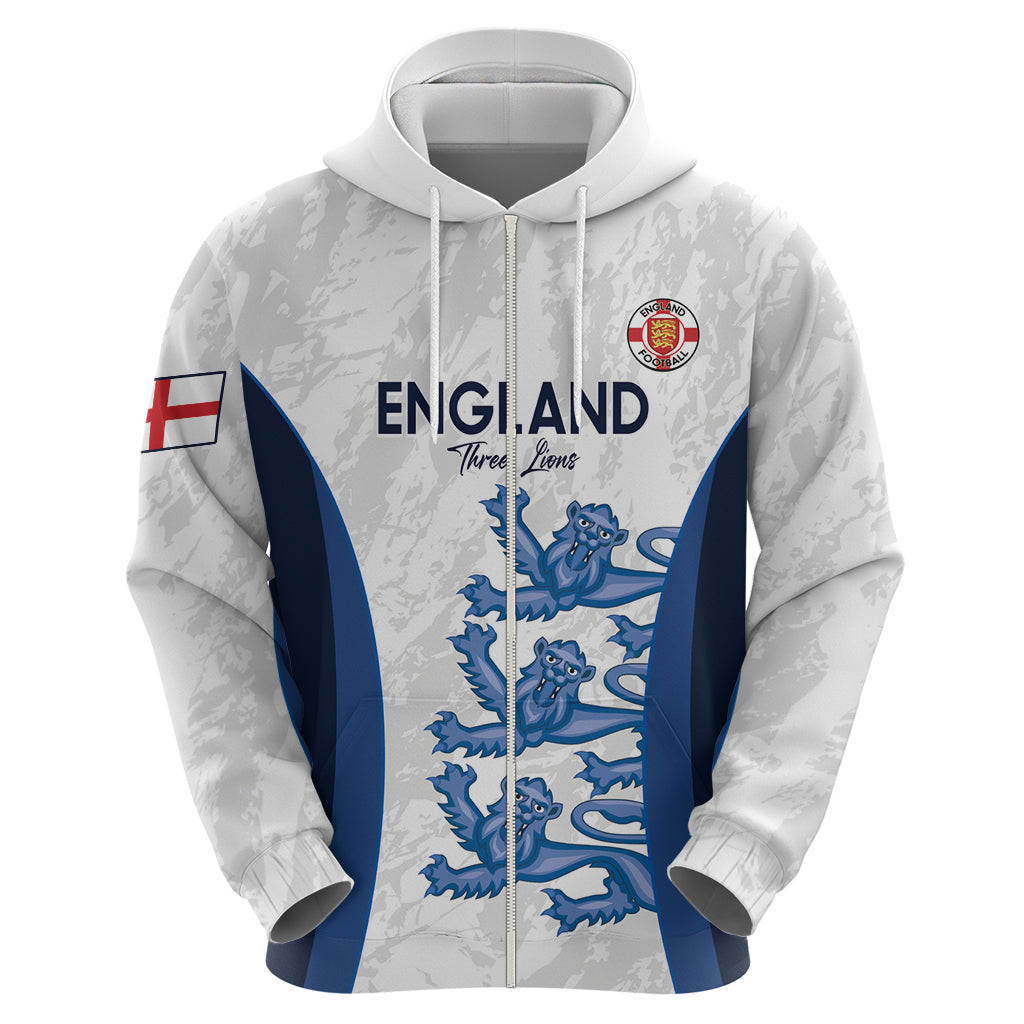 Custom England Football Hoodie 2024 Go Champions Three Lions LT14